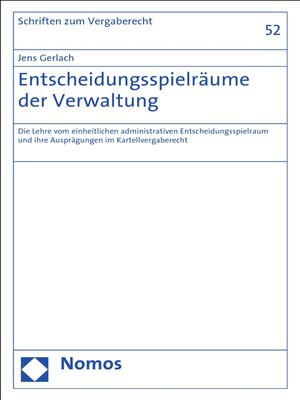cover image of Entscheidungsspielräume der Verwaltung